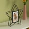Fabulaxe Modern Star Shape Black Metal Decor Photo Frame for Tabletop Display, 4 x 6 QI004498.BK.L - alternate 8